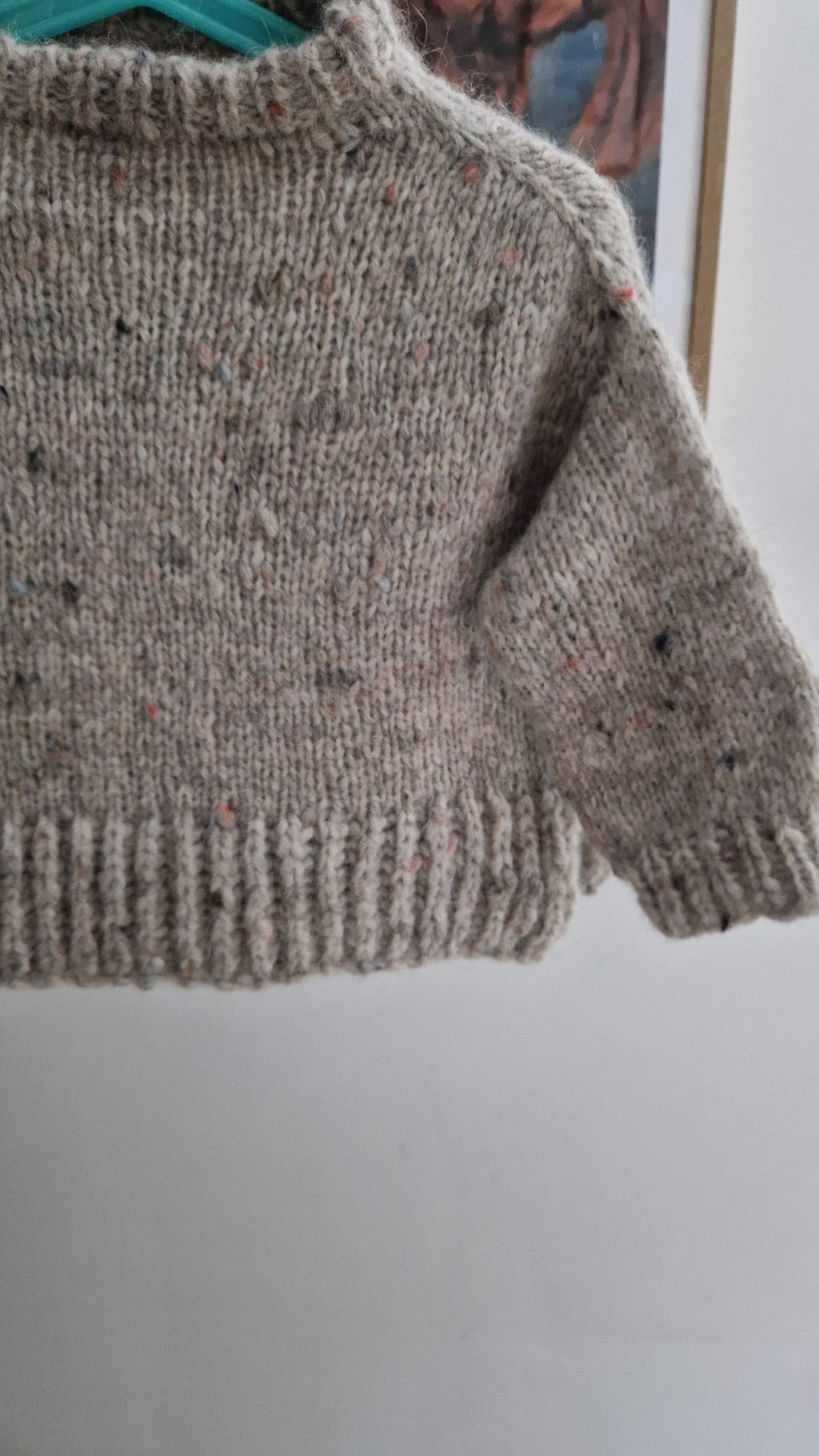 Candy Floss Toddler Sweater Knitting Pattern | Bulky Yarn, Drop Shoulder