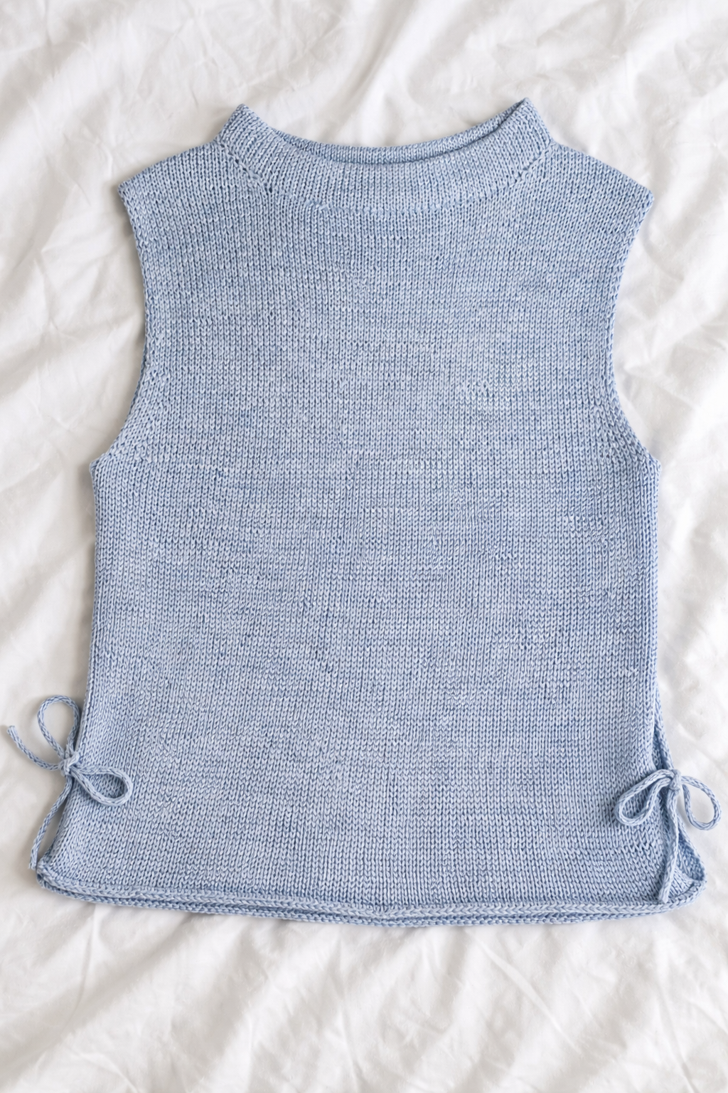 Inca top Sleeveless Pattern | Minimalist Linen Blend Side Tie Tank