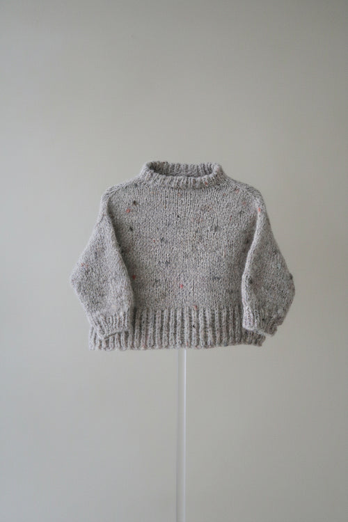 Candy Floss Toddler Sweater Knitting Pattern | Bulky Yarn, Drop Shoulder