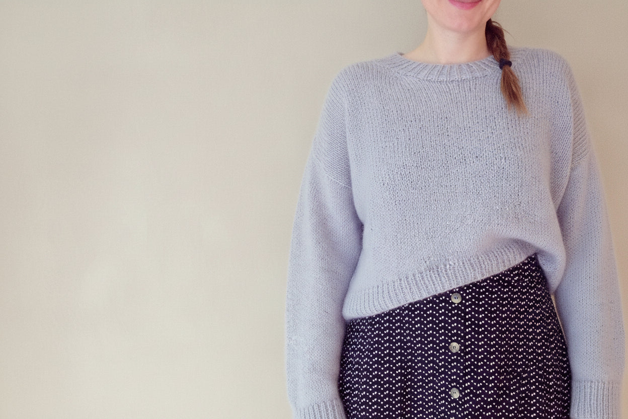 Earl Grey Everyday Sweater Knitting Pattern: Confident Beginner Knit (PDF Pattern)