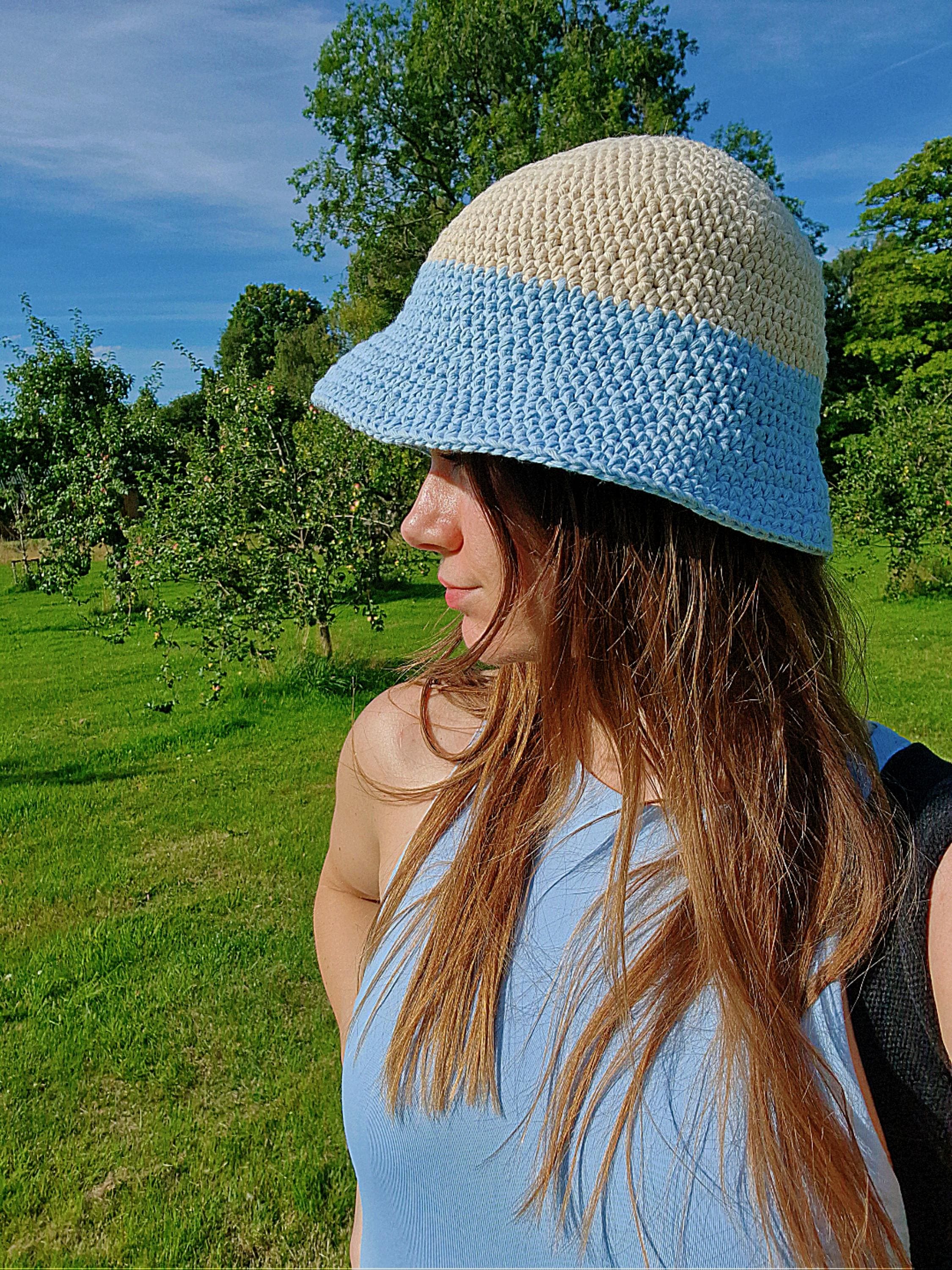 Harbor Bucket Hat Crochet Pattern – Modern Summer Hat, Beginner Friendly PDF